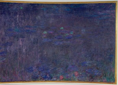 Nenúfares: Reflexos de Árvores, detalhe do lado direito, 1915-26 de Claude Monet